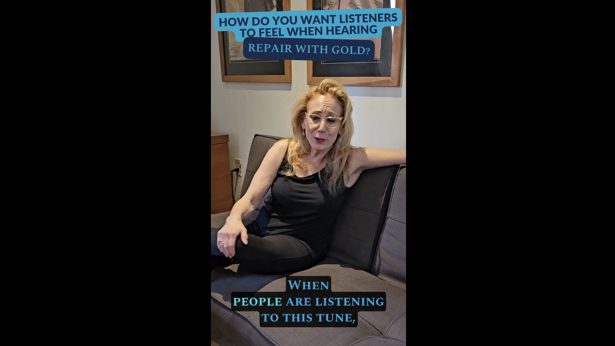 How do you want listeners to feel when hearing Repair With Gold? - An Interview with Ellen Kaye